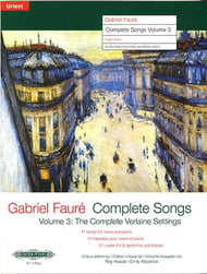 Complete Songs, Vol. 3 Vocal Solo & Collections sheet music cover